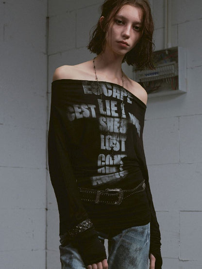 Thin Long Sleeve Printed Tee【s0000011851】