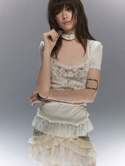 Sphenoid Witch Texture Lace Ruffled【s0000017037】