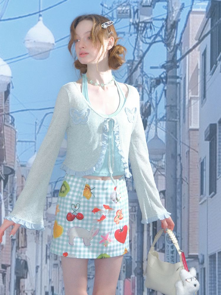 Butterfly Lace Knit Cardigan【s0000012229】