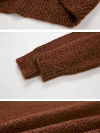 Penguin Jacquard Crewneck Knit Sweater【s0000014396】