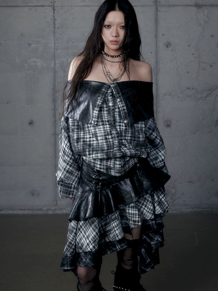 Back leather long sleeve sweater jacket【s0000013477】