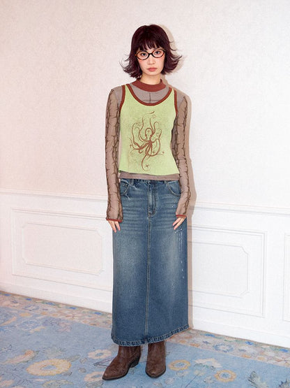 Slim Bottom Long Sleeve T-Shirt【s0000011640】