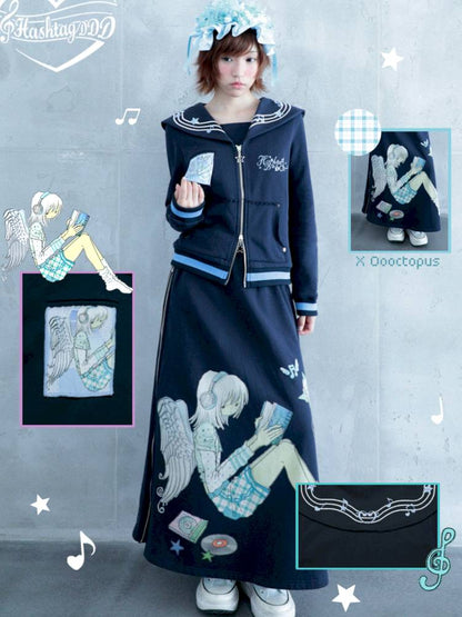 Zipper Half-Length Skirt【s0000014443】