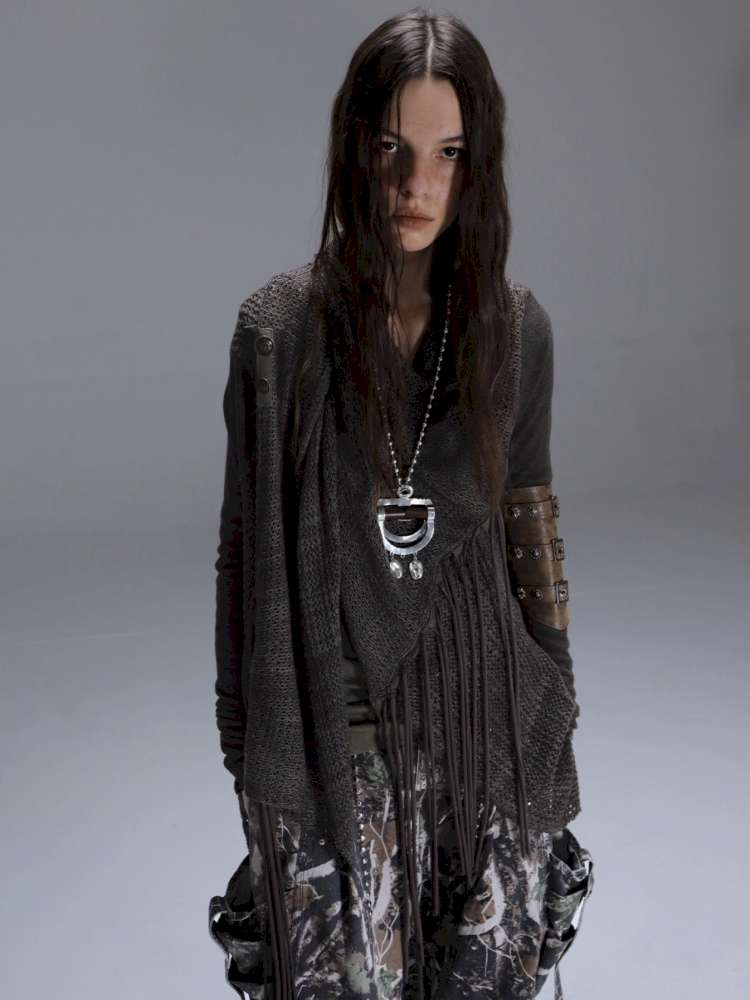 Slim Wandering Wind Tassel Cardigan【s0000014713】