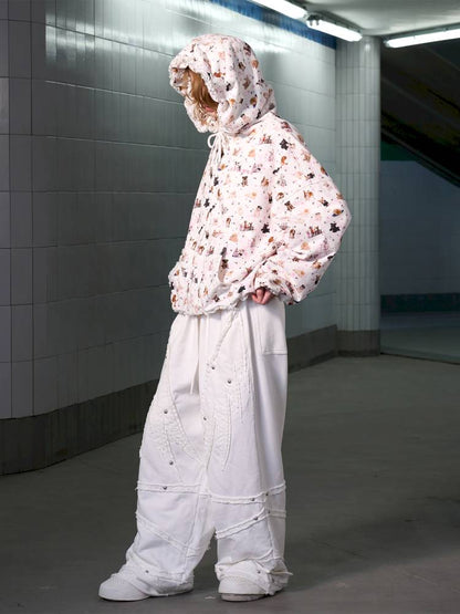 Puppy Print Sweatshirt Jacket【s0000014413】