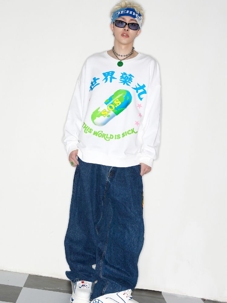 PILL LOOSE SWEATSHIRT [S0000010263]