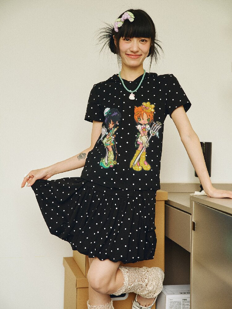 Polka Dot Detachable Pocket Skirt【s0000018694】