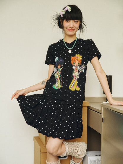 Polka Dot Detachable Pocket Skirt【s0000018694】