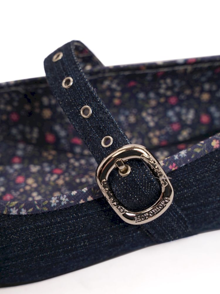 Square head single buckle ballet shoes【s0000013455】