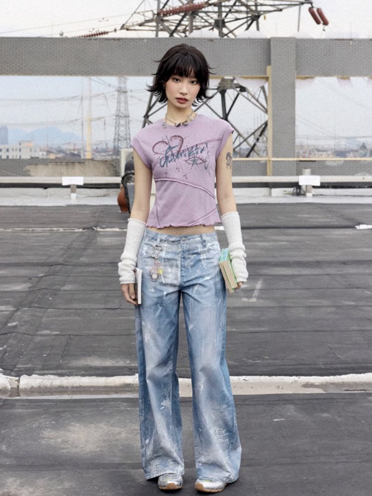 Irregular Short Sleeve Loose T-shirt【s0000012282】