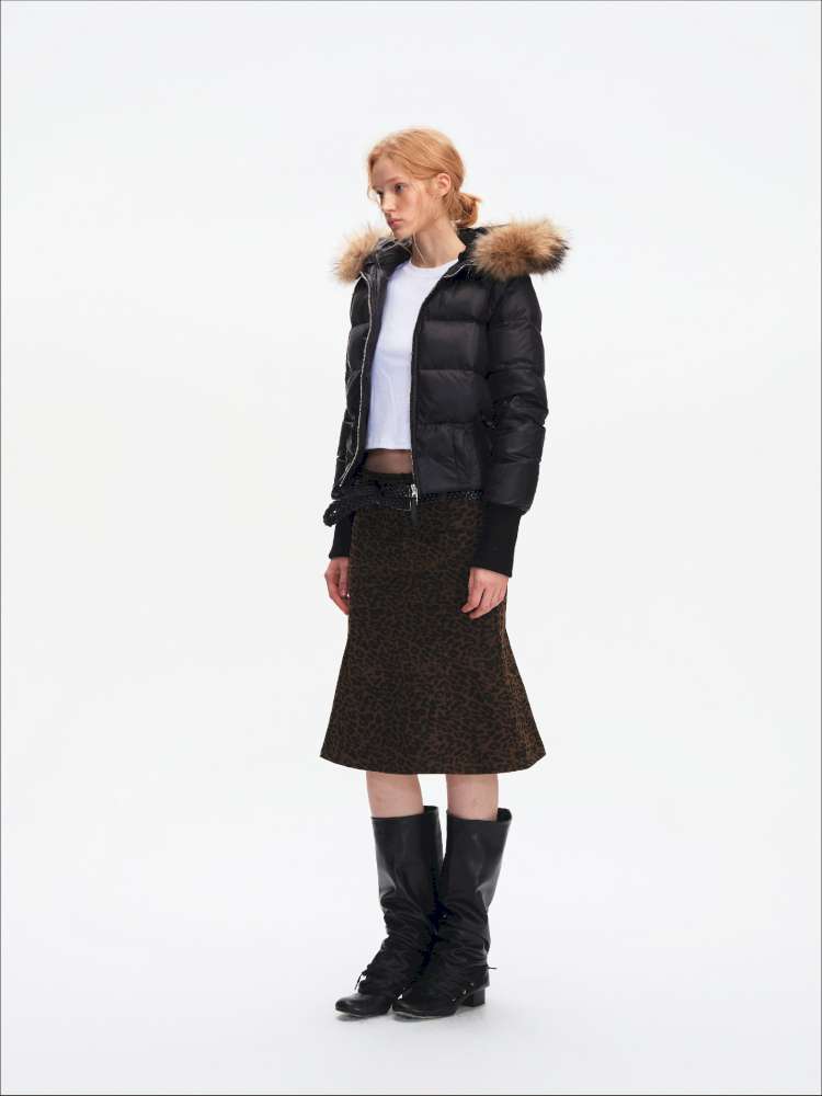 Leopard Print A-Line Mermaid Skirt【s0000015063】
