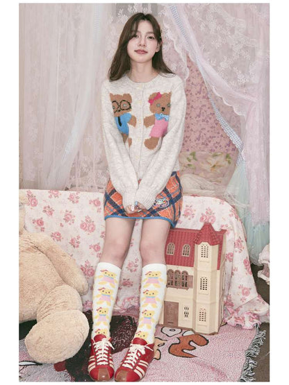 Bear Plush-Style Knit Socks【s0000014513】