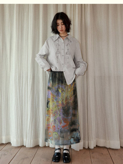 Dance Of Dawn Lily Orchid Skirt【s0000015454】