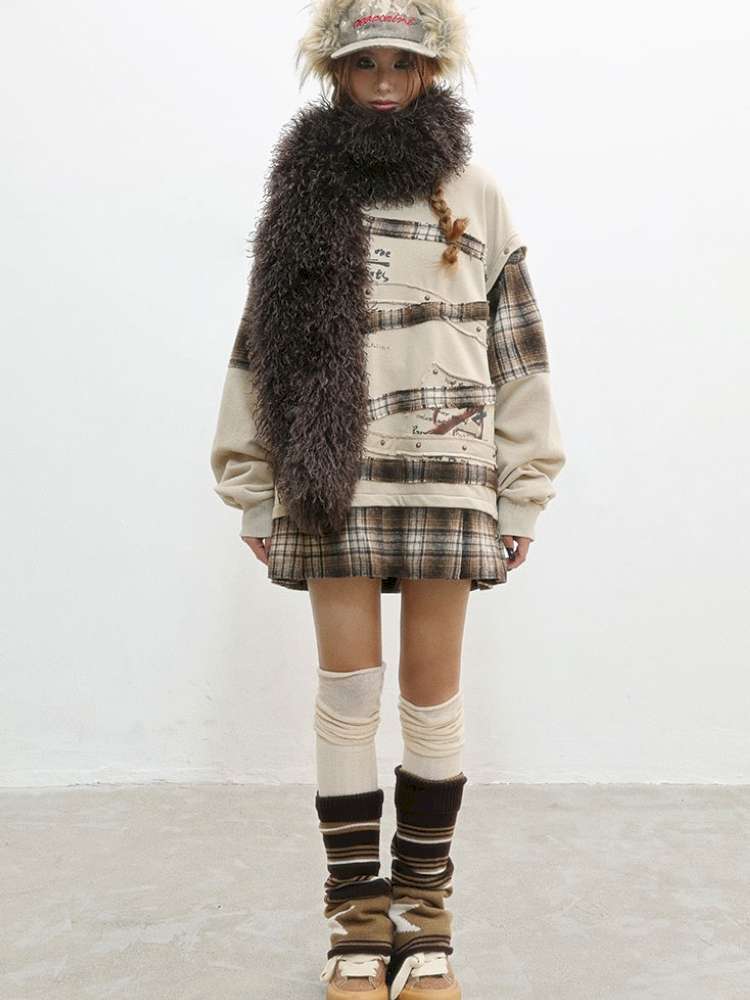 Wasteland Print Detachable Sweatshirt【s0000014831】