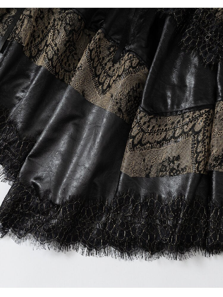 Lace Patchwork Irregular Skirt【s0000015935】