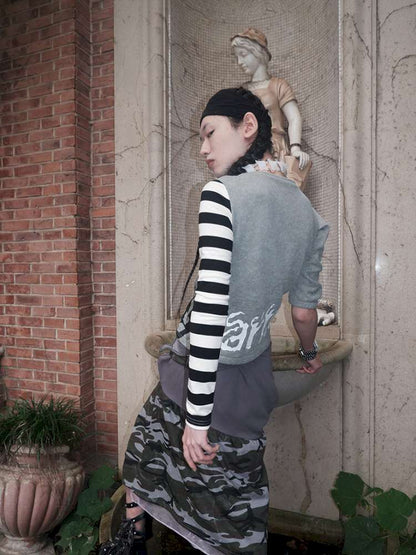 Broken Soldier Camo Spliced Skirt【s0000015141】