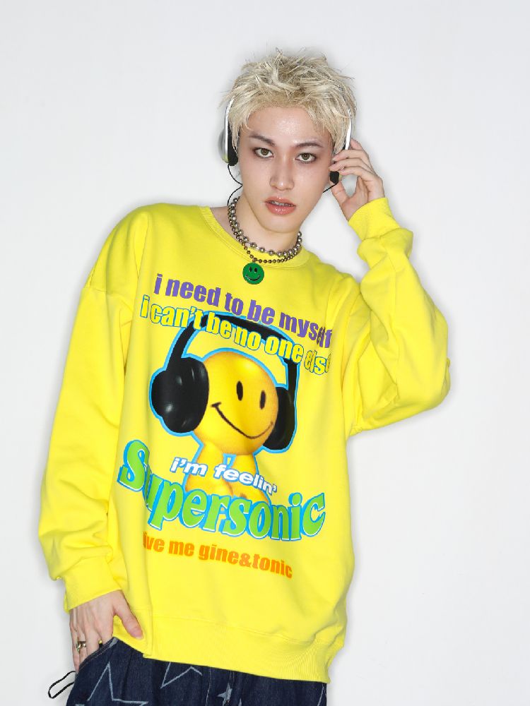 American Casual Street Smiley Loose Pullover [S0000010265]