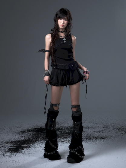 Bow Tie Rope Satin Pod Puffy Skirt【s0000012441】