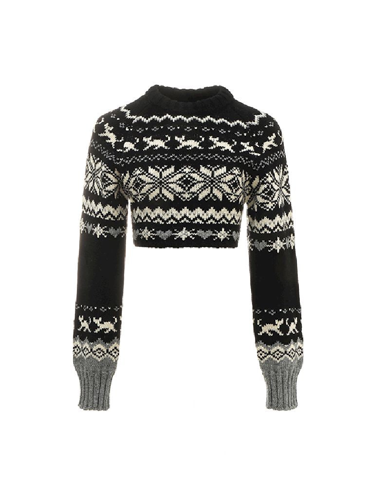 CHUNKY KNIT CREW NECK SWEATER [S0000010631]