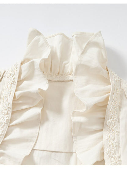 Medieval Heavy Work Lace Shirt【s0000017985】