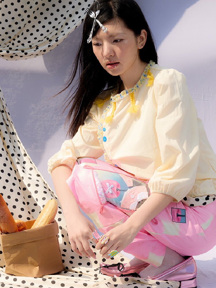 Twist Braid Patchwork Skirt Set【s0000015851】