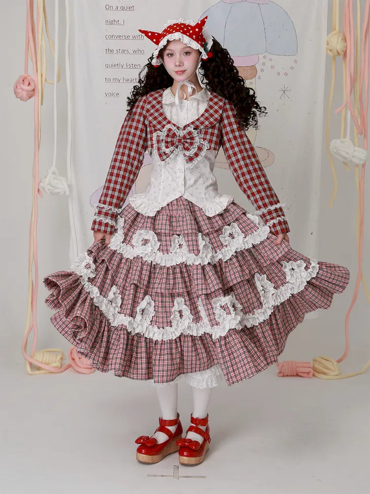 Old-fashioned Lolita cute girl skirt cake skirt【s0000014102】