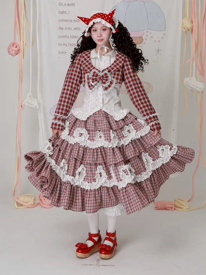 Old-fashioned Lolita cute girl skirt cake skirt【s0000014102】