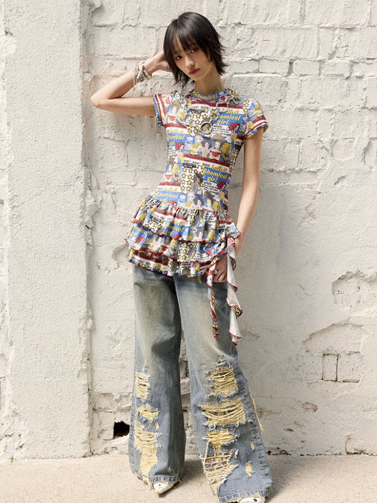 Manga Full Print Cake Dress【s0000012420】