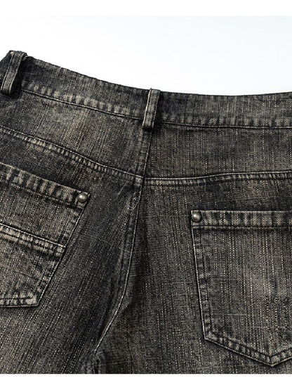 Rhinestone Three-Quarter Jeans【s0000017983】