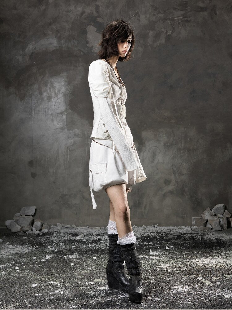 Printed Puff Sleeve Knit【s0000015954】