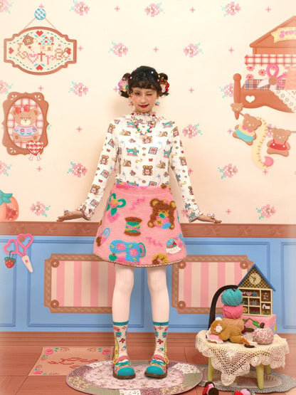 Cable Lace Collar Stretch Cotton【s0000015564】