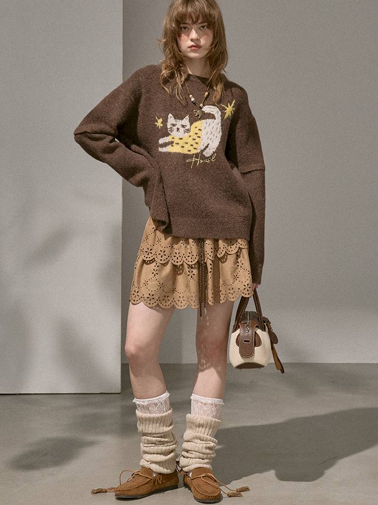 Long-Sleeve Pullover Knit Sweater【s0000014401】