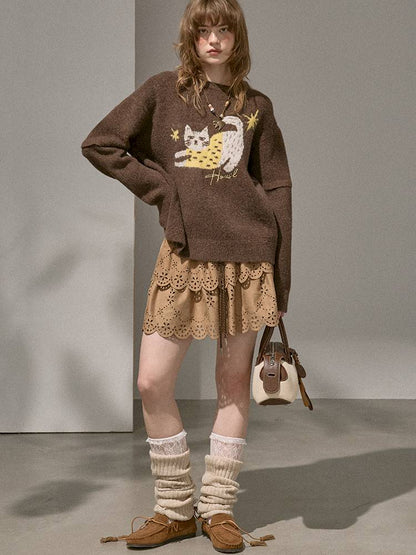 Long-Sleeve Pullover Knit Sweater【s0000014401】