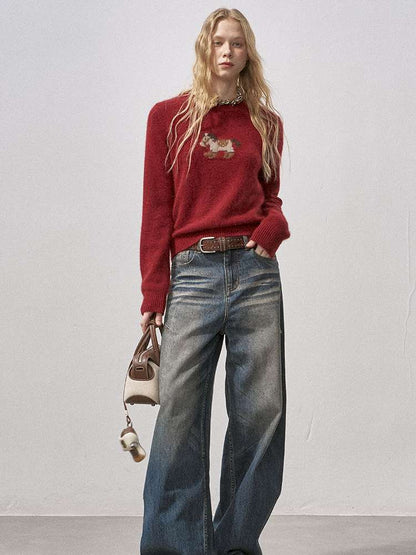 Cat Whisker Wide Leg Vintage Jeans【s0000015216】