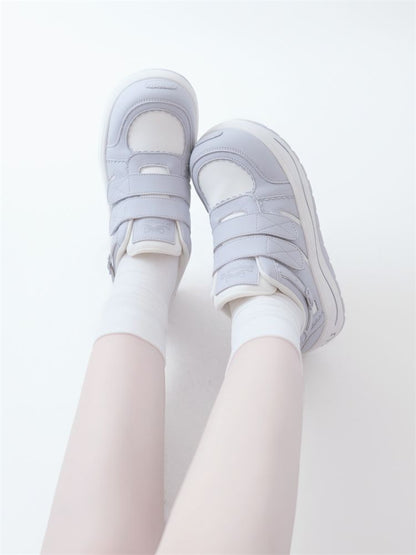 Lace-up thick-soled sneakers【s0000012963】