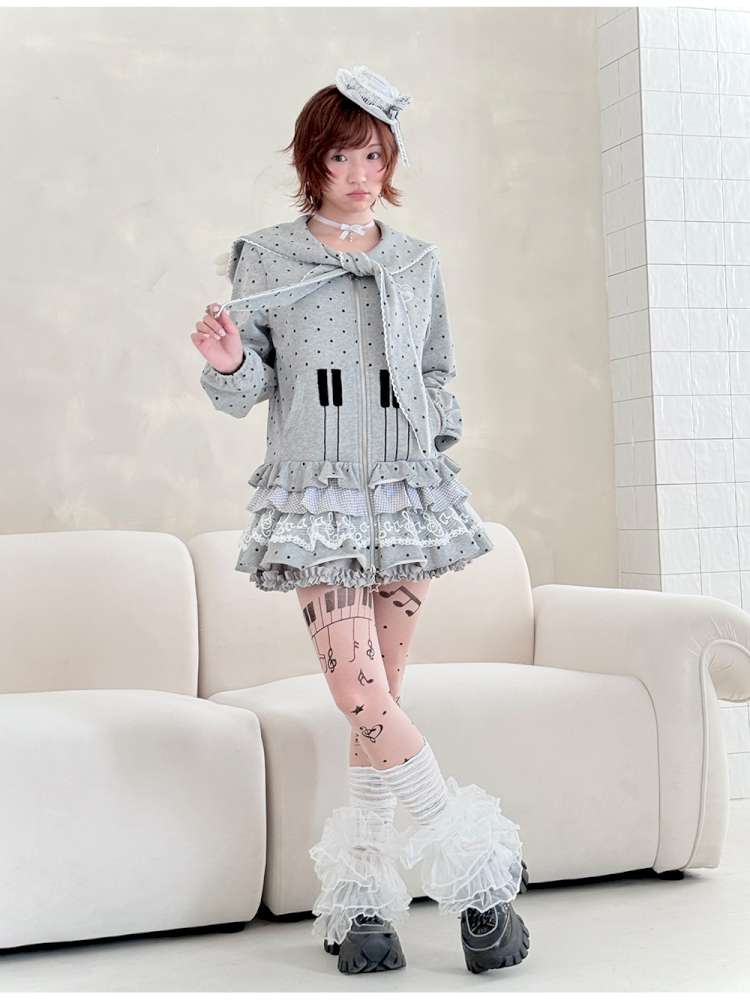 Antique Ghost Girl Gray Sailor Dress【s0000014696】