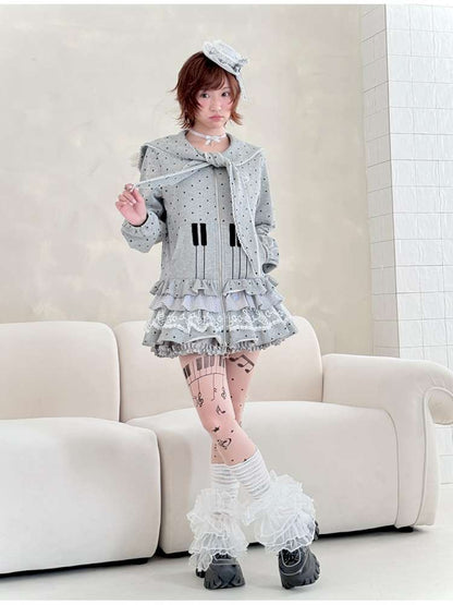 Antique Ghost Girl Gray Sailor Dress【s0000014696】