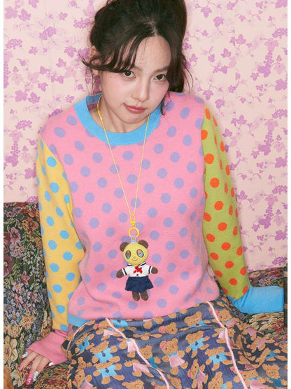 Knitted Animal Pendant Necklace【s0000015374】