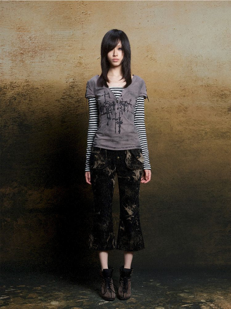 Tie-Dye Micro Low Waist Pants【s0000011817】