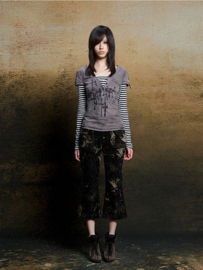 Tie-Dye Micro Low Waist Pants【s0000011817】