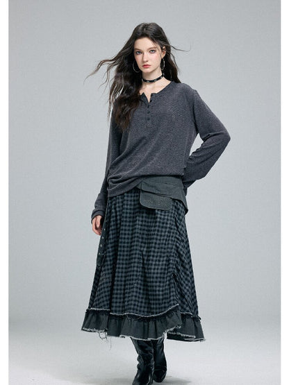 Faded Striped Hot Diamond Knit Top【s0000016260】