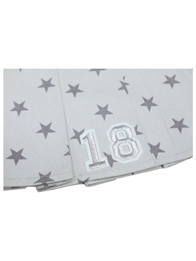 Pleated Star Pattern Mini Skirt【s0000017128】