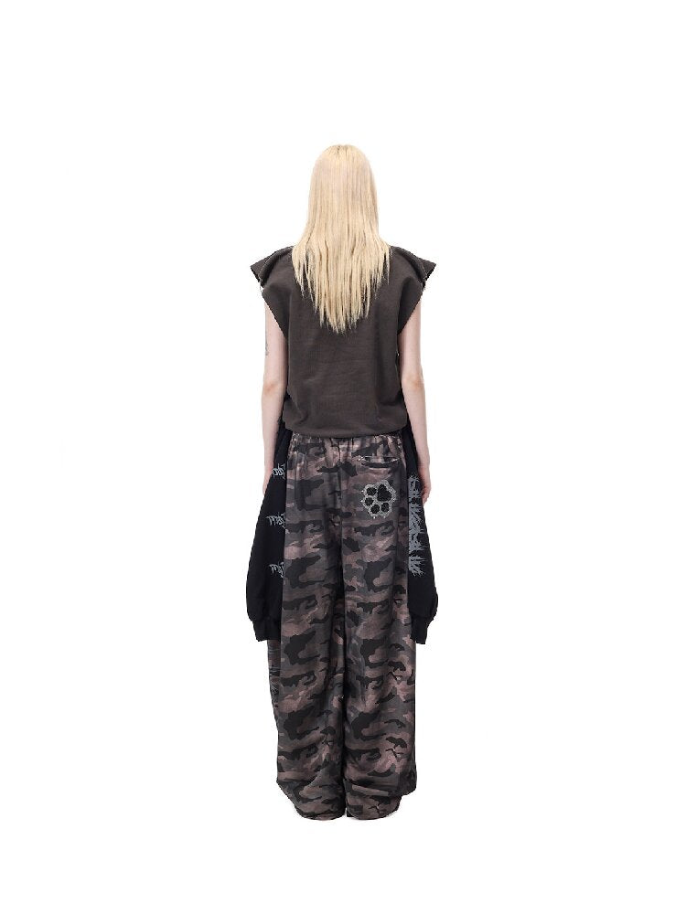Thorn Print Patchwork Tank Top【s0000017717】