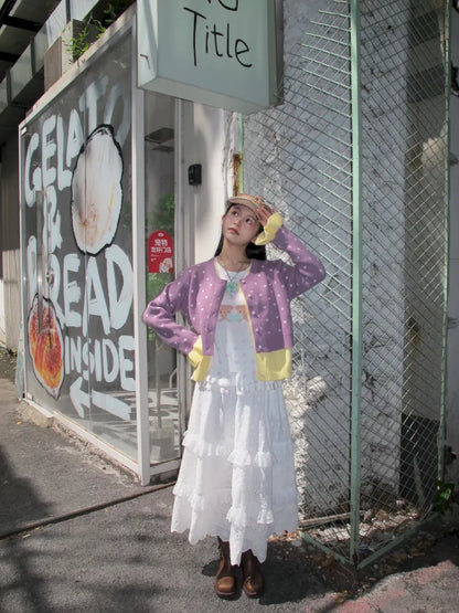 Fake Two-Piece Cardigan Sweater【s0000014169】