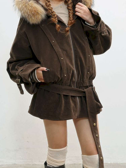 French Velvet Rabbit Fur Jacket【s0000014835】
