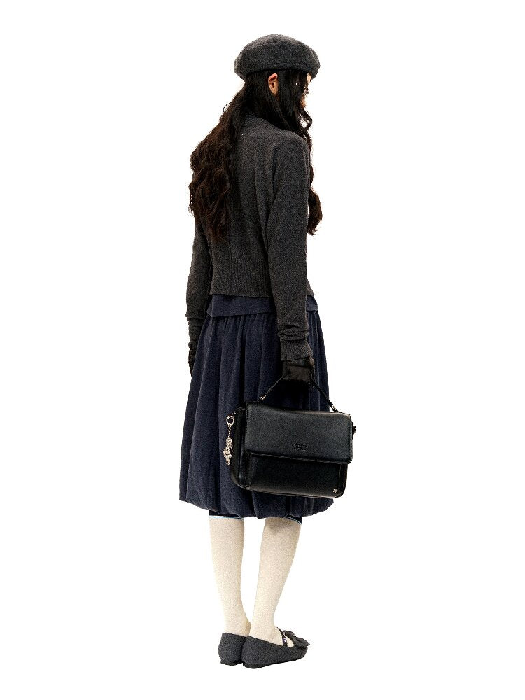 Matte Texture Embossed Briefcase【s0000016086】