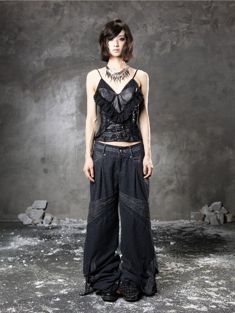 Loose Wide-Leg Jeans【s0000015958】