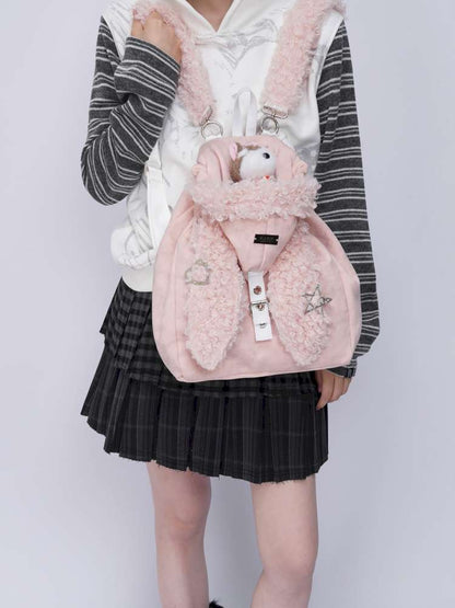 Rabbit Ears Cute Fur Crossbody School Bag【s0000014616】