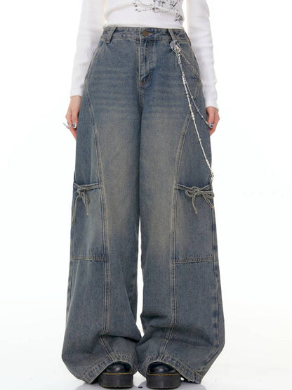 Straight Wide-Leg Denim Pants【s0000014356】