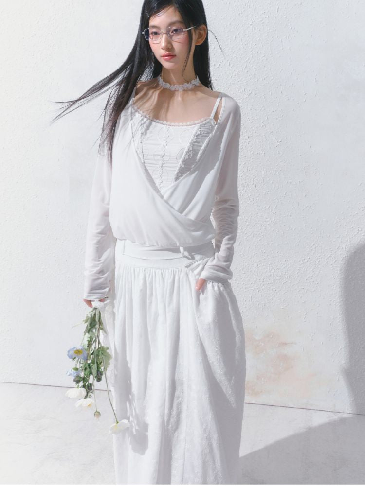 High-Waisted Half-Length Skirt【s0000012154】